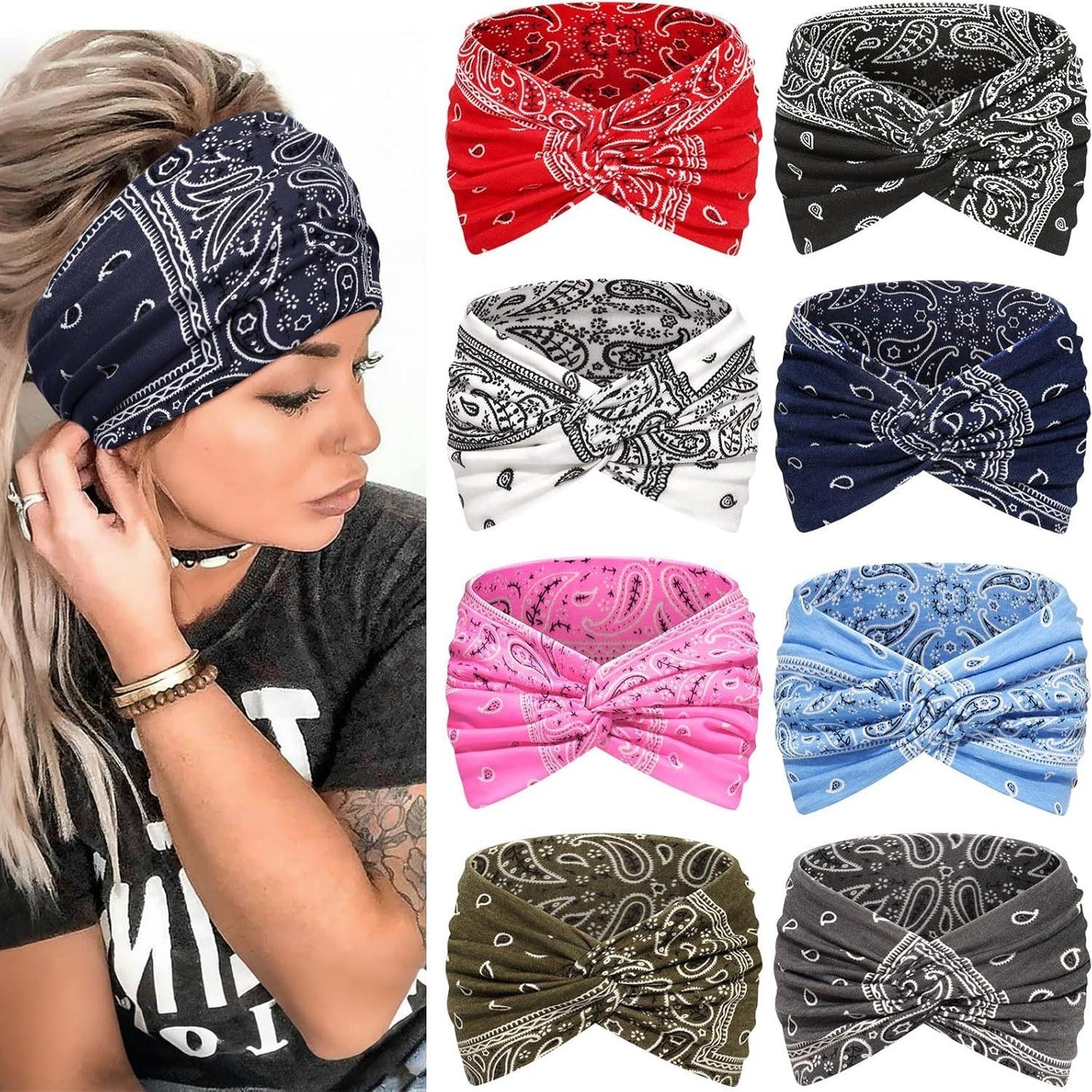 Womens Styling Retro Printed Headband - 🔥As low as $6.2 per piece