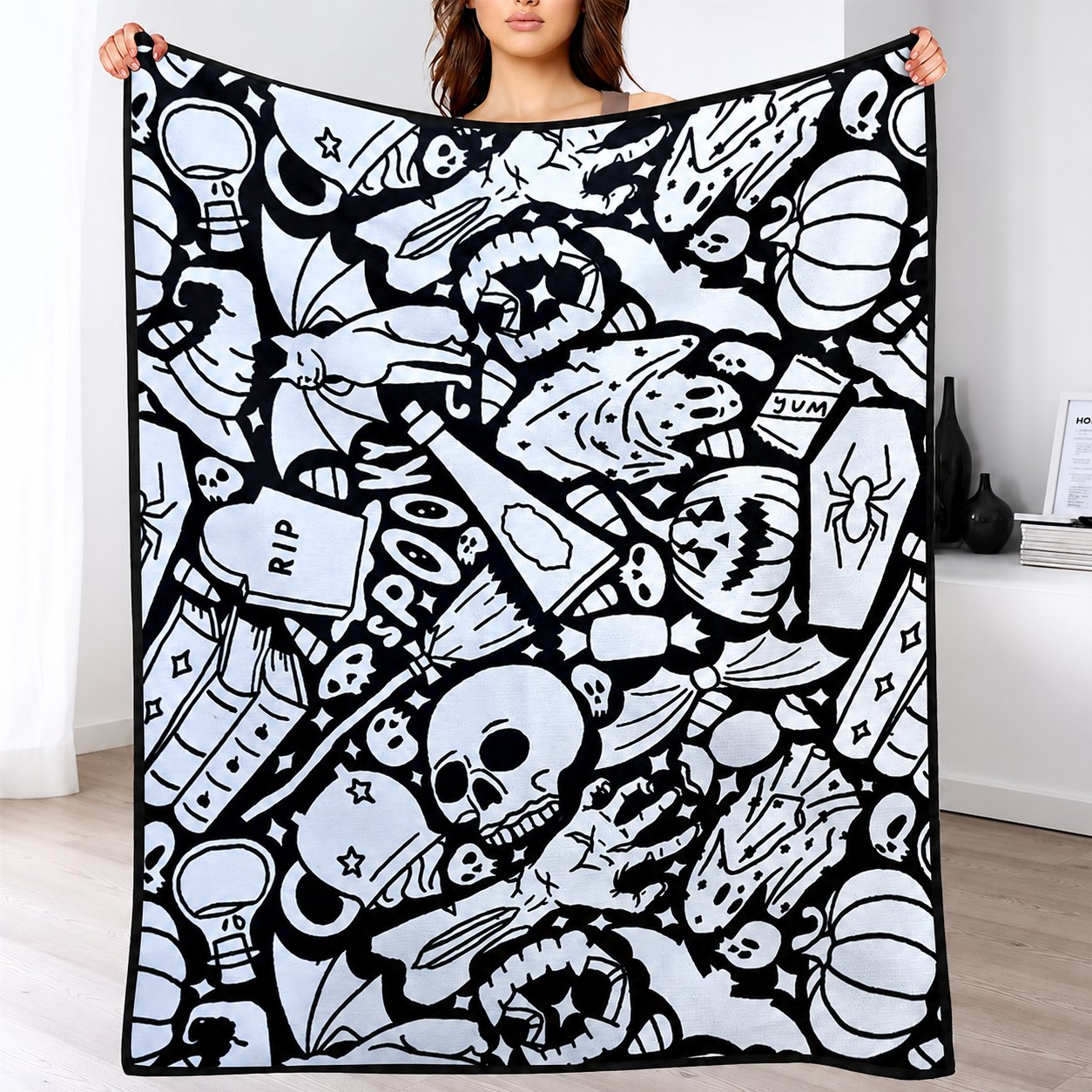 🎨 DIY Doodle Blanket — Color, Create & Make It Uniquely Yours! ✨