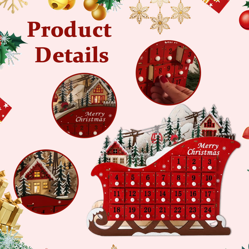 🎄 24-Week & 24-Day Christmas Countdown Surprise Sled 🎁