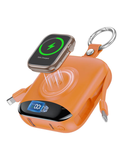 🔥 Hot sell 50% OFF-🔋 10,000mAh 3-in-1 Magnetic Power Bank with Built-In Cables
