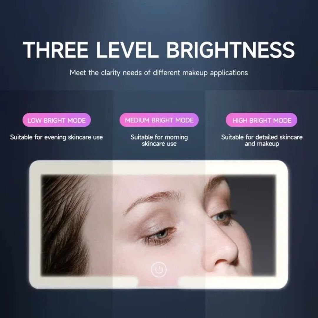 💡 LED Lighted Car Visor Mirror | Dimmable Auto Makeup Mirror