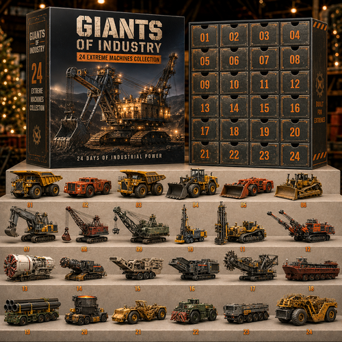 🔥49% Off Last Day -24-Day Extreme Machines Advent Calendar – Heavy Industry & Mining Equipment Collection