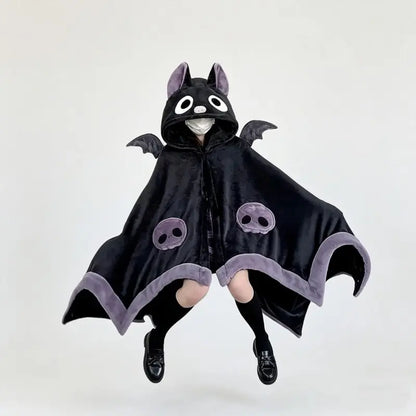 🎁【summerween】1pc Unisex Wearable Blanket Bat  Hooded Cape