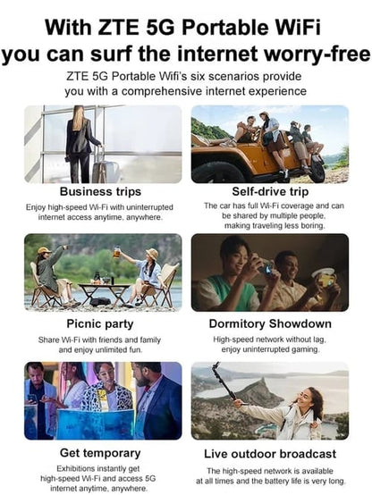 🎁[Power on and use] All-network portable wifi