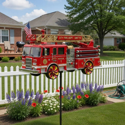 🏆Last Day Promo: 60% OFF - 🎖️Fire Truck Garden Wind Spinner