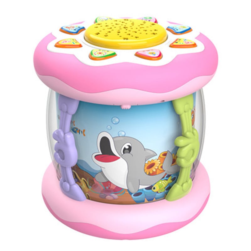 Montessori Sensory Musical Ocean Projector Toy for Babies & Toddlers ⭐ Interactive Duck Shaped Light-Up Music Box with Soothing Lullabies, 360° Rotating Aquarium & Tummy Time Crawling Toy for Boys & Girls