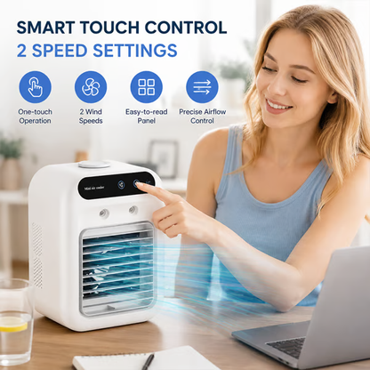 ❄️ 2-in-1 Cooling & Mist Mini Personal Air Cooler