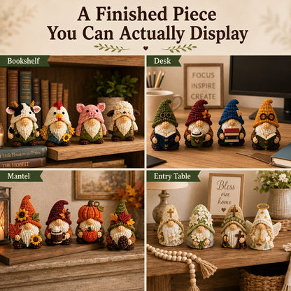 3D Beaded Gnome DIY Kit Collection
