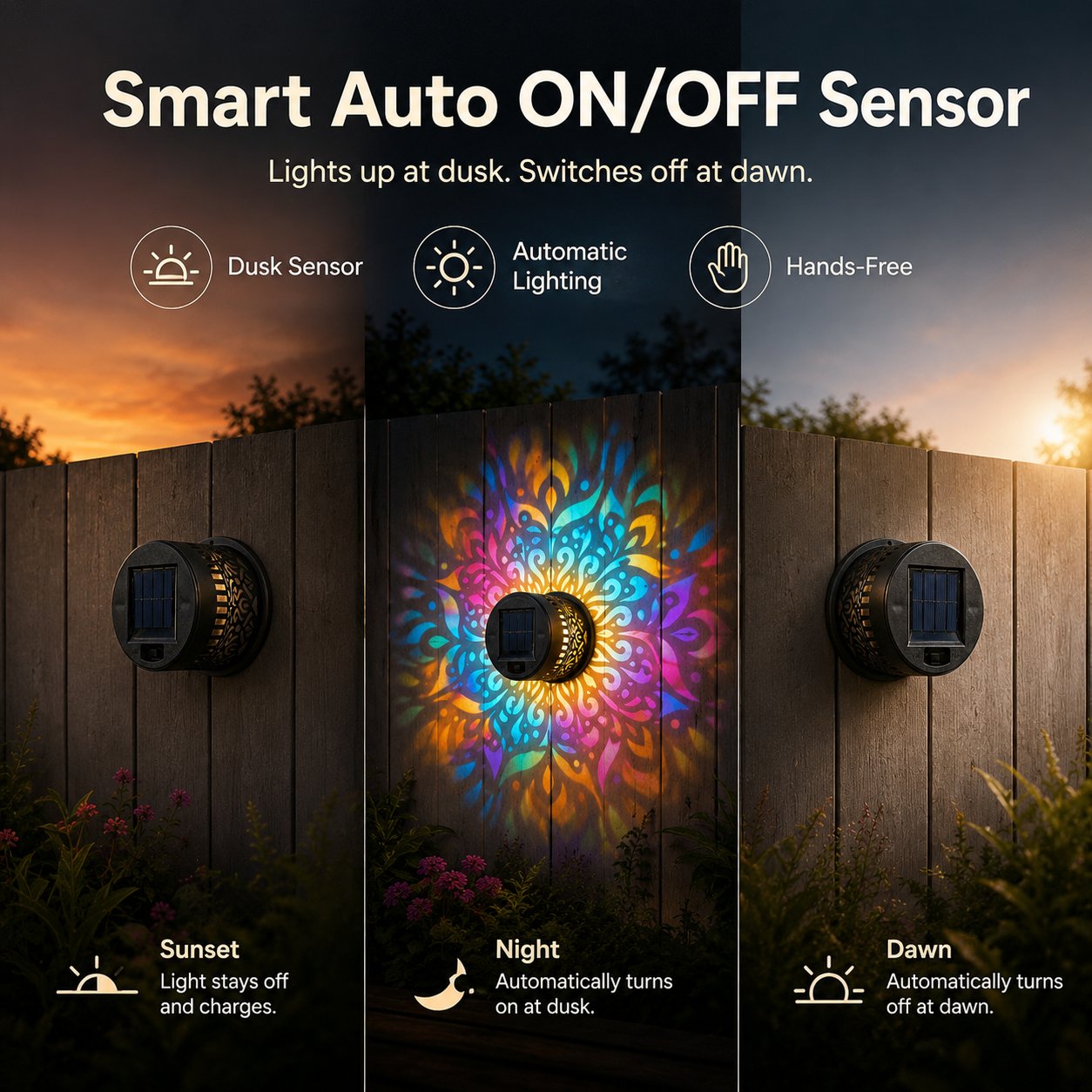 🎉Limited Time 50% Off✨Solar Mandala Wall Light