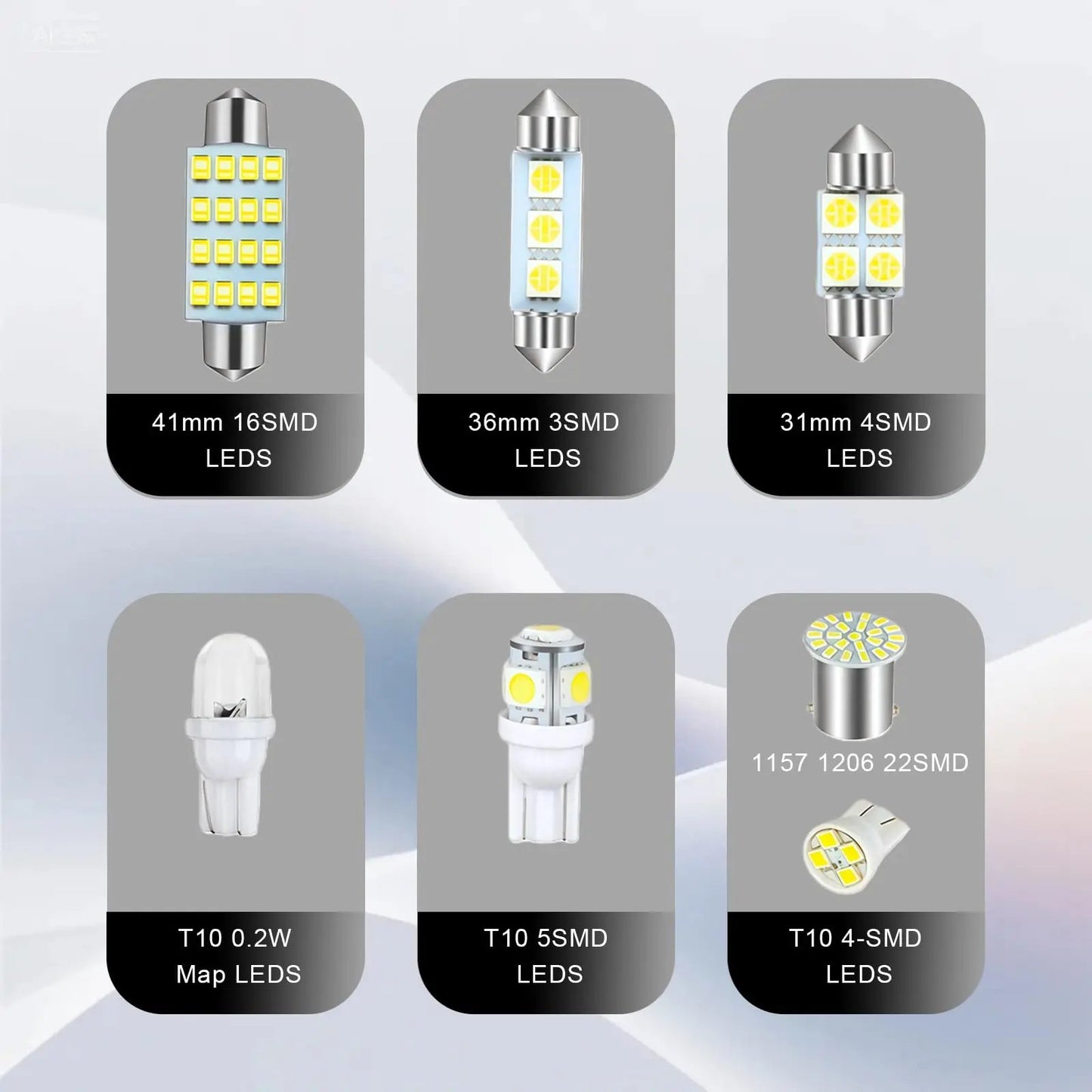 🔥70& 42 Pcs Interior Car Light Kit