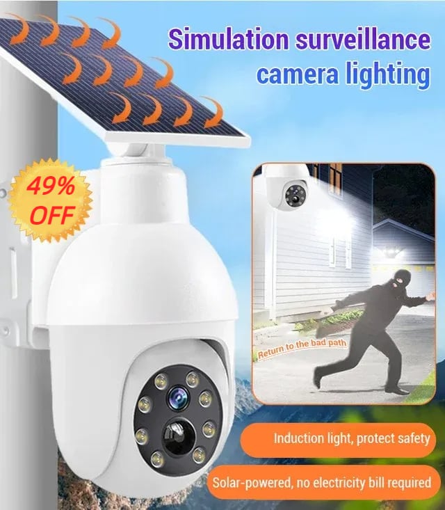 ⏰Sale 49% OFF - Solar-Powered Simulated Surveillance Camera Street Light