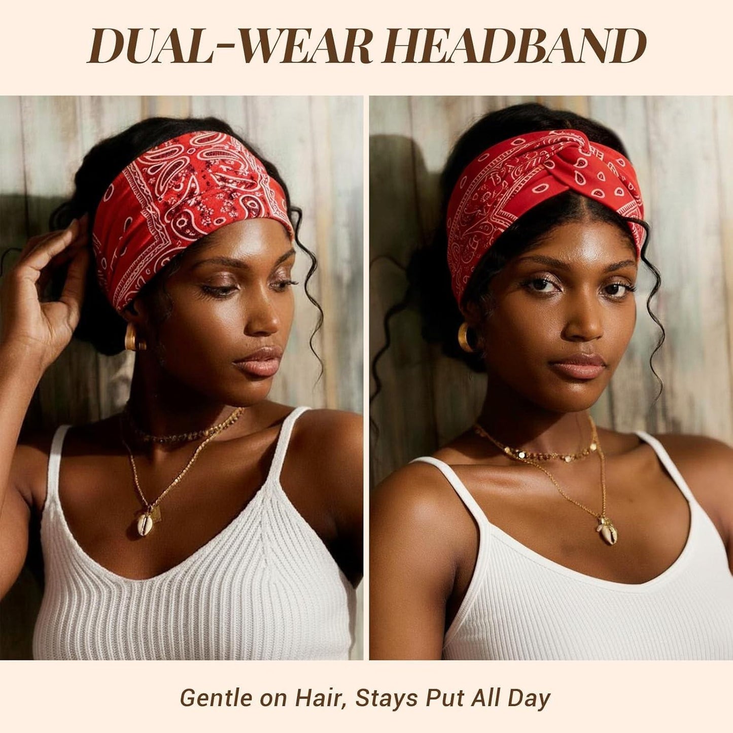 Womens Styling Retro Printed Headband - 🔥As low as $6.2 per piece