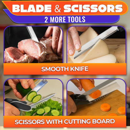 🔥Limited Time 50% Off✨2 in 1 Kitchen Scissors for Food