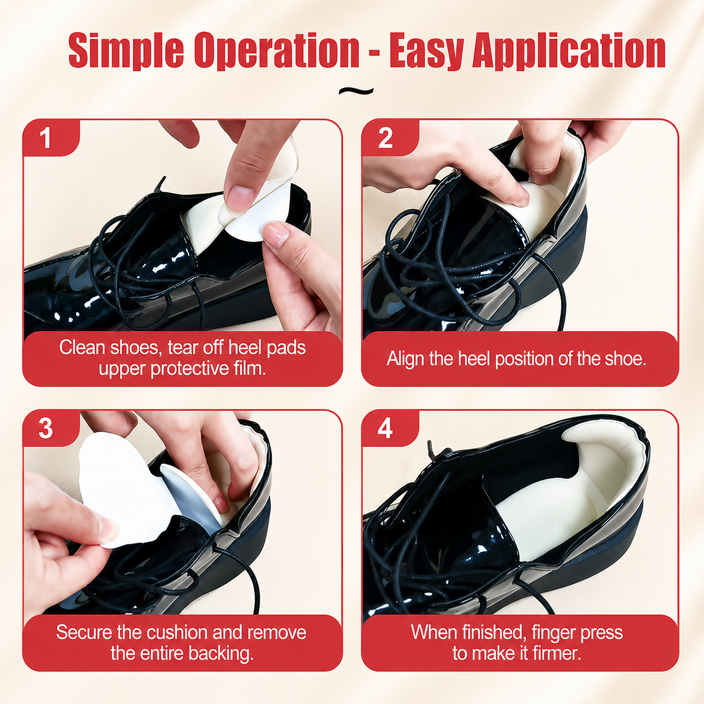 Soft Cushion Heel Liners – Anti-Slip Heel Protectors for Better Shoe Fit & Comfort