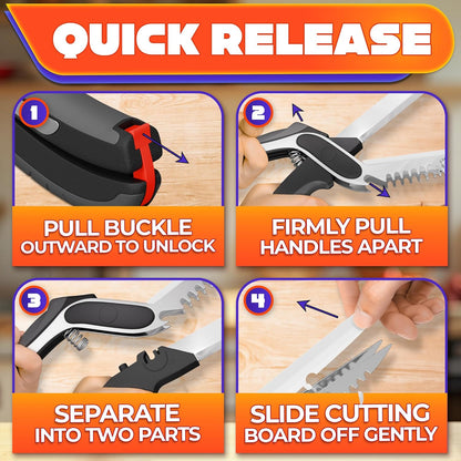 🔥Limited Time 50% Off✨2 in 1 Kitchen Scissors for Food