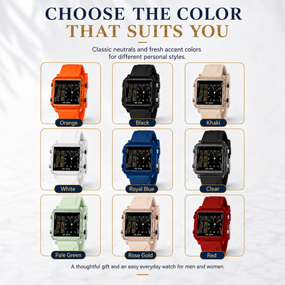 Analog-Digital Sport Watch – Waterproof, Luminous & Multi-Function