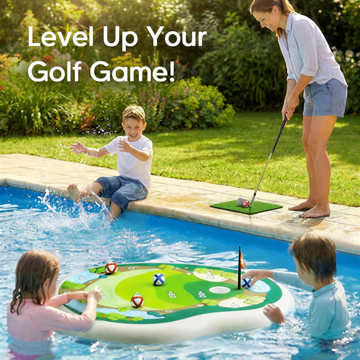 Floating Golf Game Set | Ultimate Pool Fun for Kids & Families 🏌️