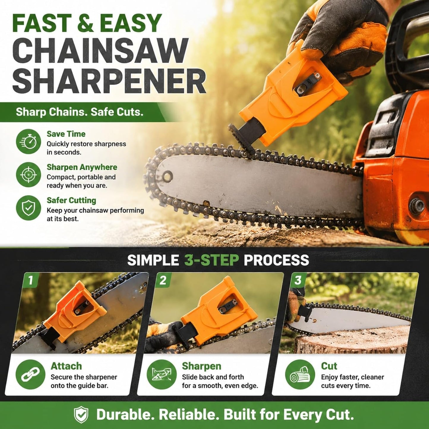🔥Limited Time 50% Off✨Portable Chainsaw Sharpener Tool