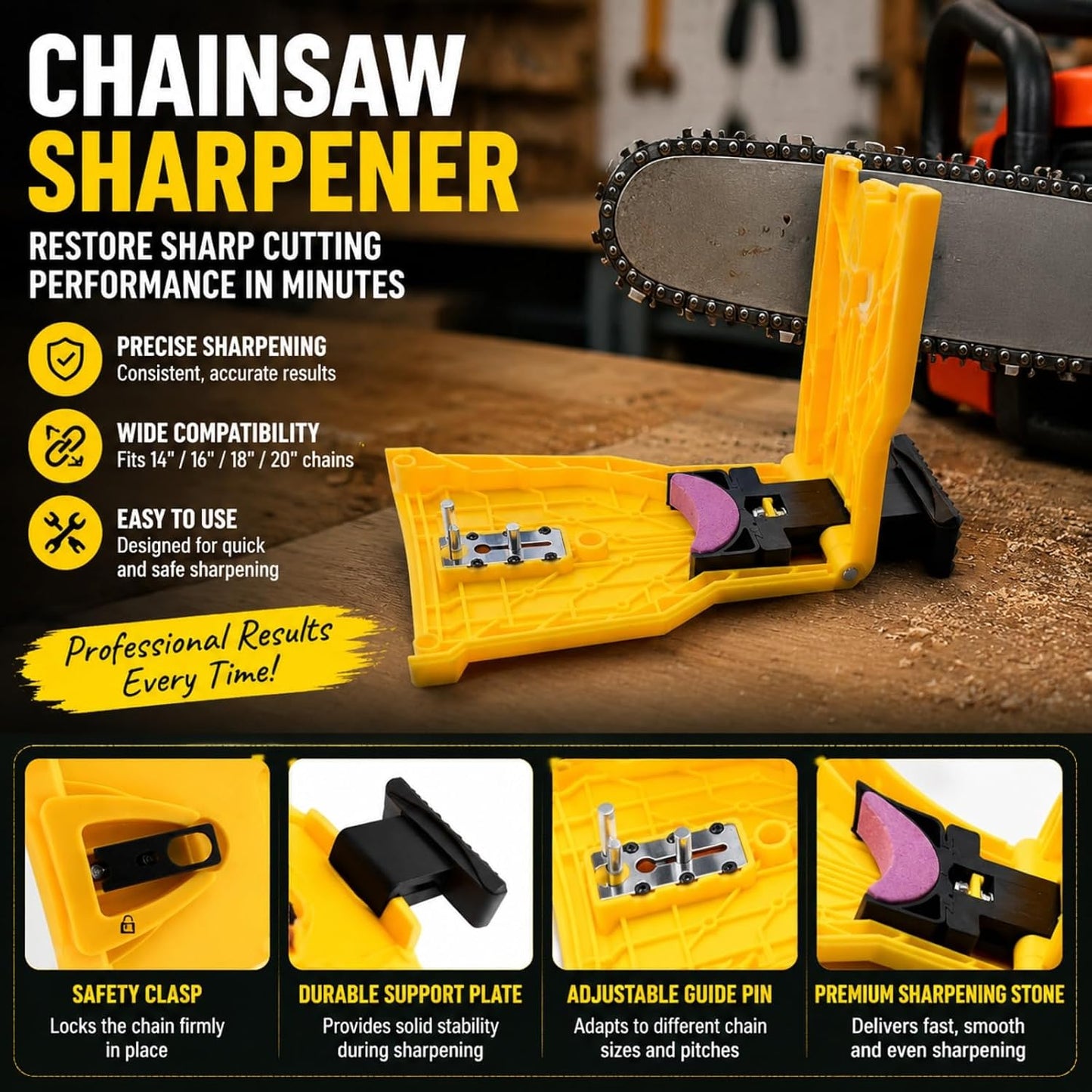 🔥Limited Time 50% Off✨Portable Chainsaw Sharpener Tool