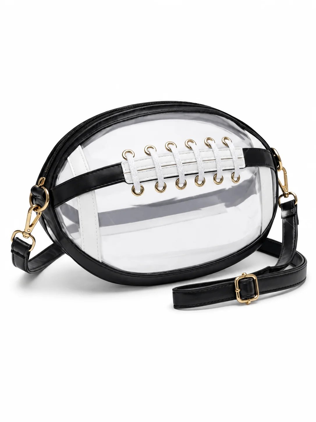🏈 Game Day Favorite Clear Football Crossbody Bag with Adjustable Strap