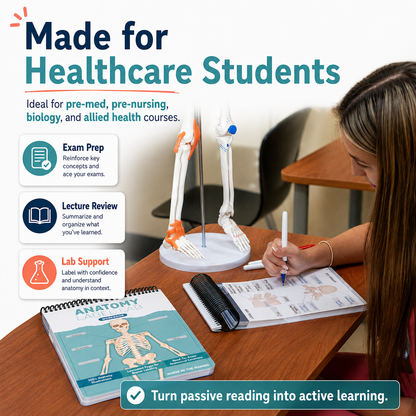 Anatomy Label Lab Workbook – Reusable Anatomy Study Guide