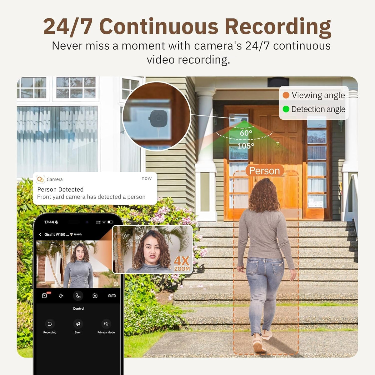 Only $14.99 Last Day Promotion!🔥 Crystal-clear security 2K camera 🎥 Color Night Vision 🌙 24/7 Recording & Smart Alerts 🚨 Easy Install! 🔒