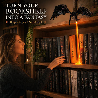 📚 Dragon Shelf Light for Fantasy Book Lovers - Limit Time 50% OFF