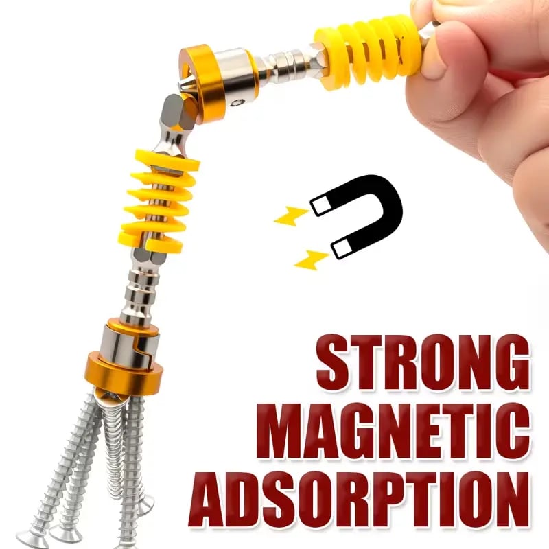 ⚡ 5-Pack Spring-Loaded Magnetic Screwdriver Bits | Quick-Release Positioning Drill Bits