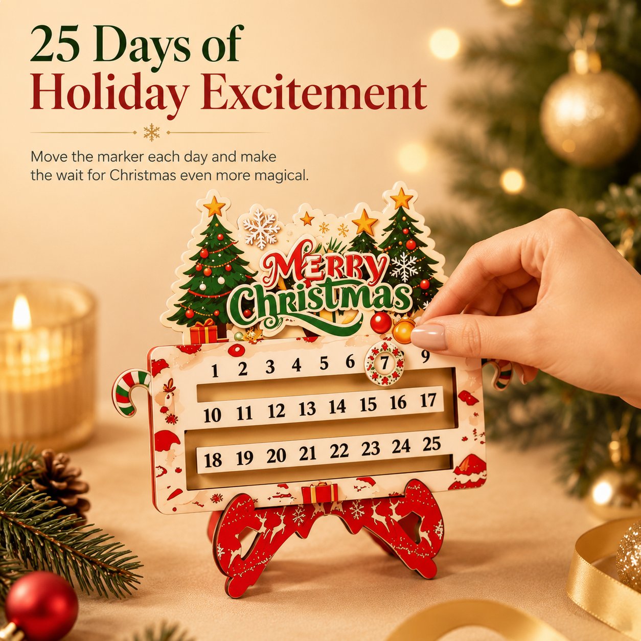25-Day Christmas Countdown Ornament