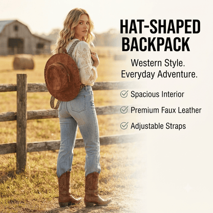 Cowgirl Hat Backpack