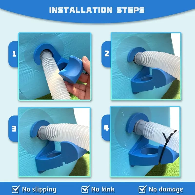 2Pcs Above Ground Pool Hose Holders (Prevent Pipe Sagging)