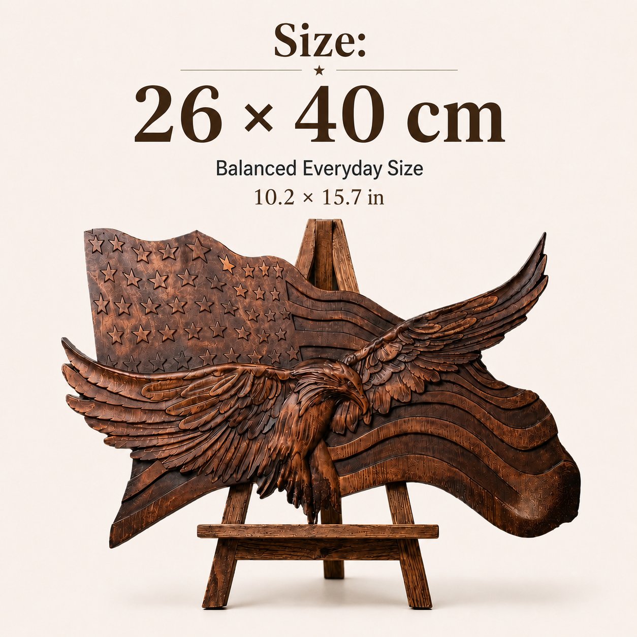 🦅🇺🇸 Wings of Freedom — A Handcrafted Wooden Tribute to American Pride