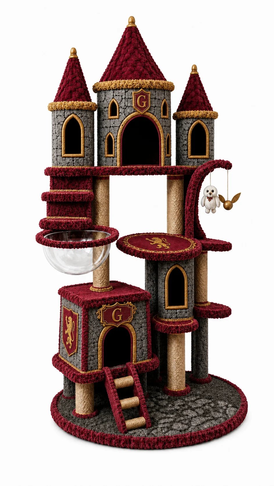 Magical Wizard Cat Tree & Condo (Wizarding School Edition)