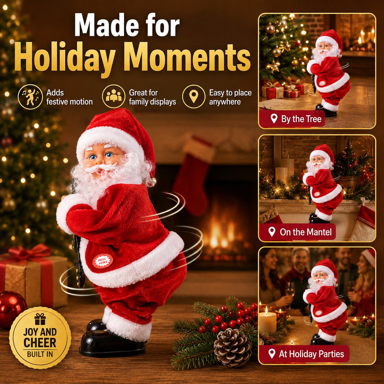 🎅 Dancing Santa Claus Toy with Music
