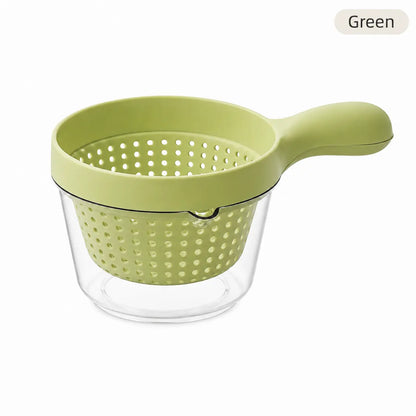 🥣 2-in-1 Drain Basket | Wash & Serve Fruits Effortlessly ✨