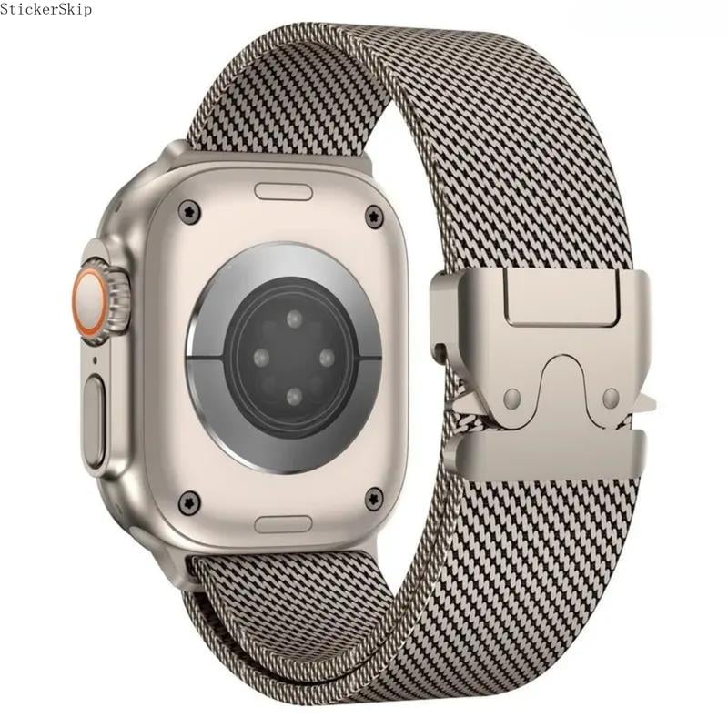 2026 Titanium Milanese Suitable for Apple Watch Band – Apple Watch Ultra 2 & Series 5–10 (49mm)