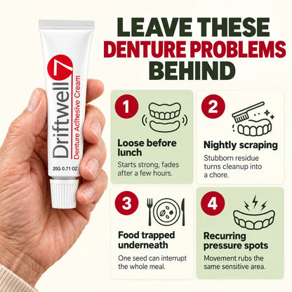 Driftwell™ Heat-Activated Denture Retention Gel