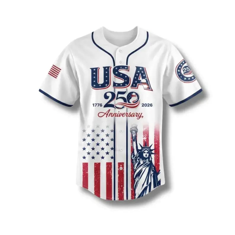 🔥USA 250th Anniversary 4th of July Unisex Baseball Jersey💐