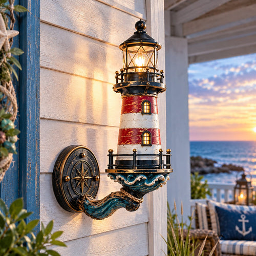 🔥😍🌊 Vintage Coastal Lighthouse Wall Light