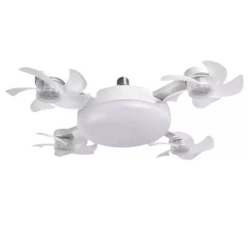 E27 Ceiling Fan Light with Remote, Silent LED Fan & Light 2-in-1 for Bedroom