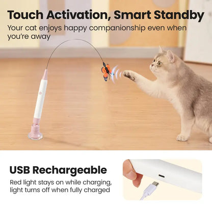 🐾 Interactive Electric Butterfly Cat Toy | Keep Your Kitten Entertained When You Are Away🦋