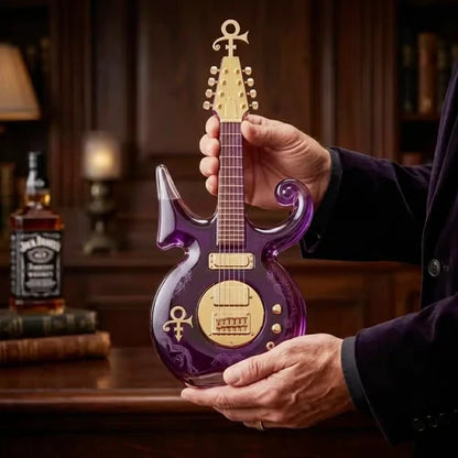 🔥Last Day 49% OFF🔥 - Purple Music Legend Guitar-Shaped Commemorative Whiskey Bottle