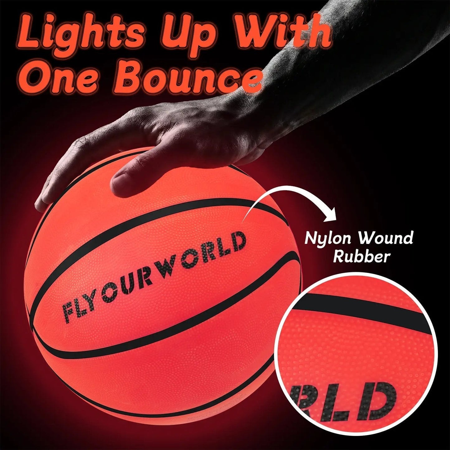 🏀 LED Light-Up Basketball – Make Every Bounce Glow At Night ✨