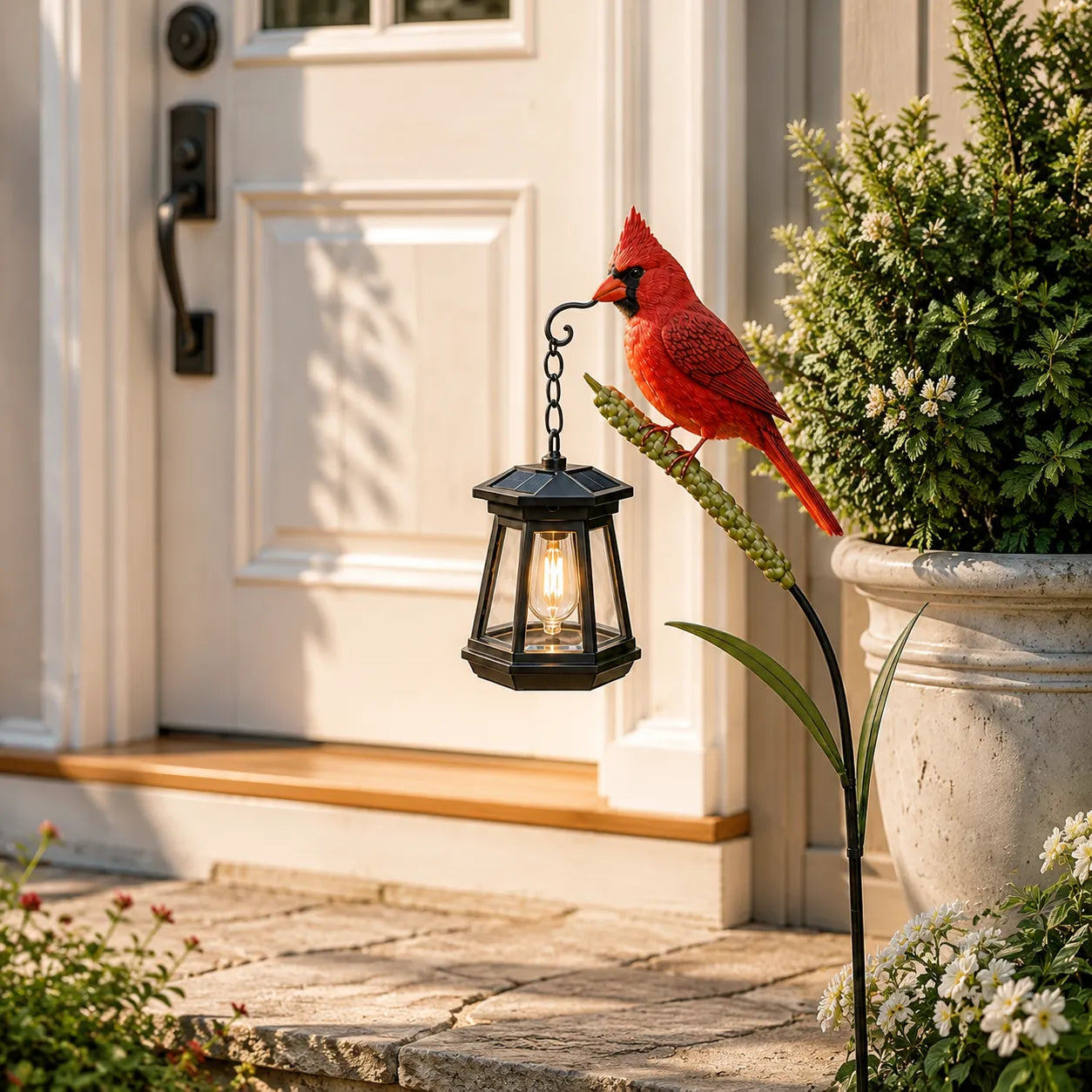 🔥 50% OFF – Cardinal Solar Garden Light 🐦✨ | Lifelike Outdoor Bird Decor