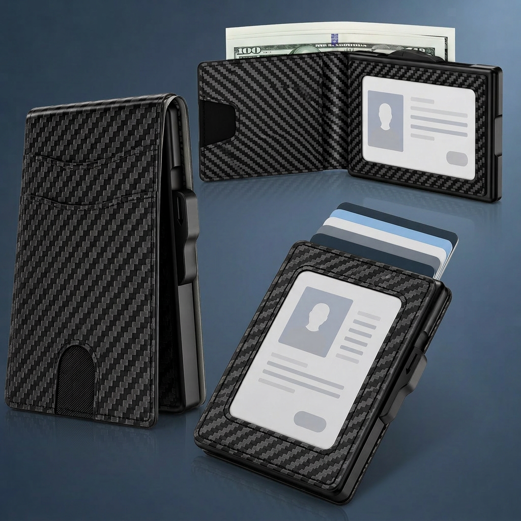 🧳Men's wallet - Pop-up card holder, cash slot and credit card slot