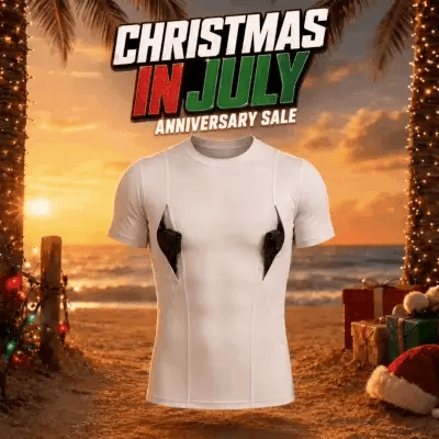 Compression Tactical Short Sleeve T-Shirt with Dual Side Hidden Pockets