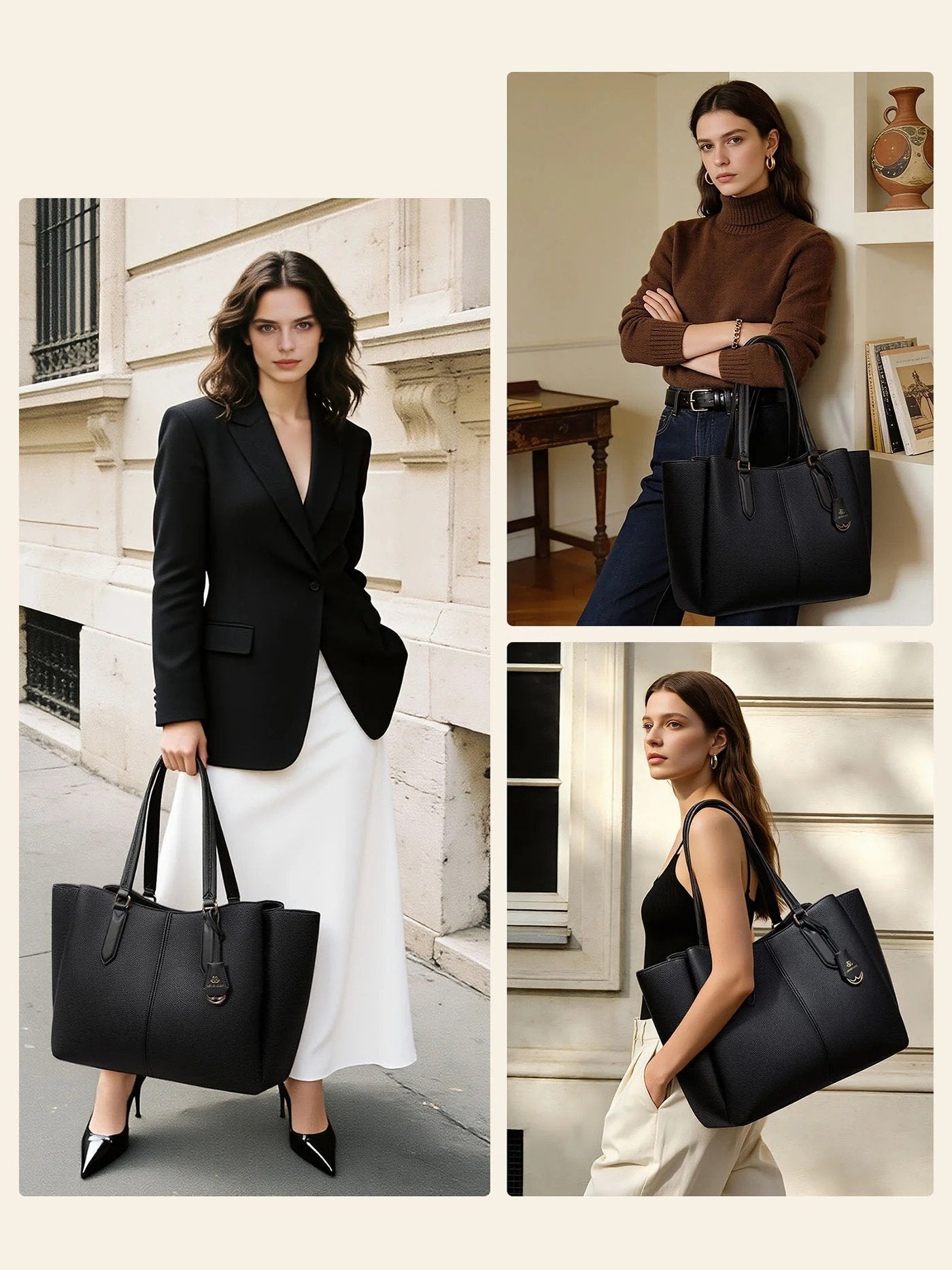 💼Laptop Tote Bag – Triple Compartments,