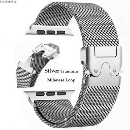 2026 Titanium Milanese Suitable for Apple Watch Band – Apple Watch Ultra 2 & Series 5–10 (49mm)
