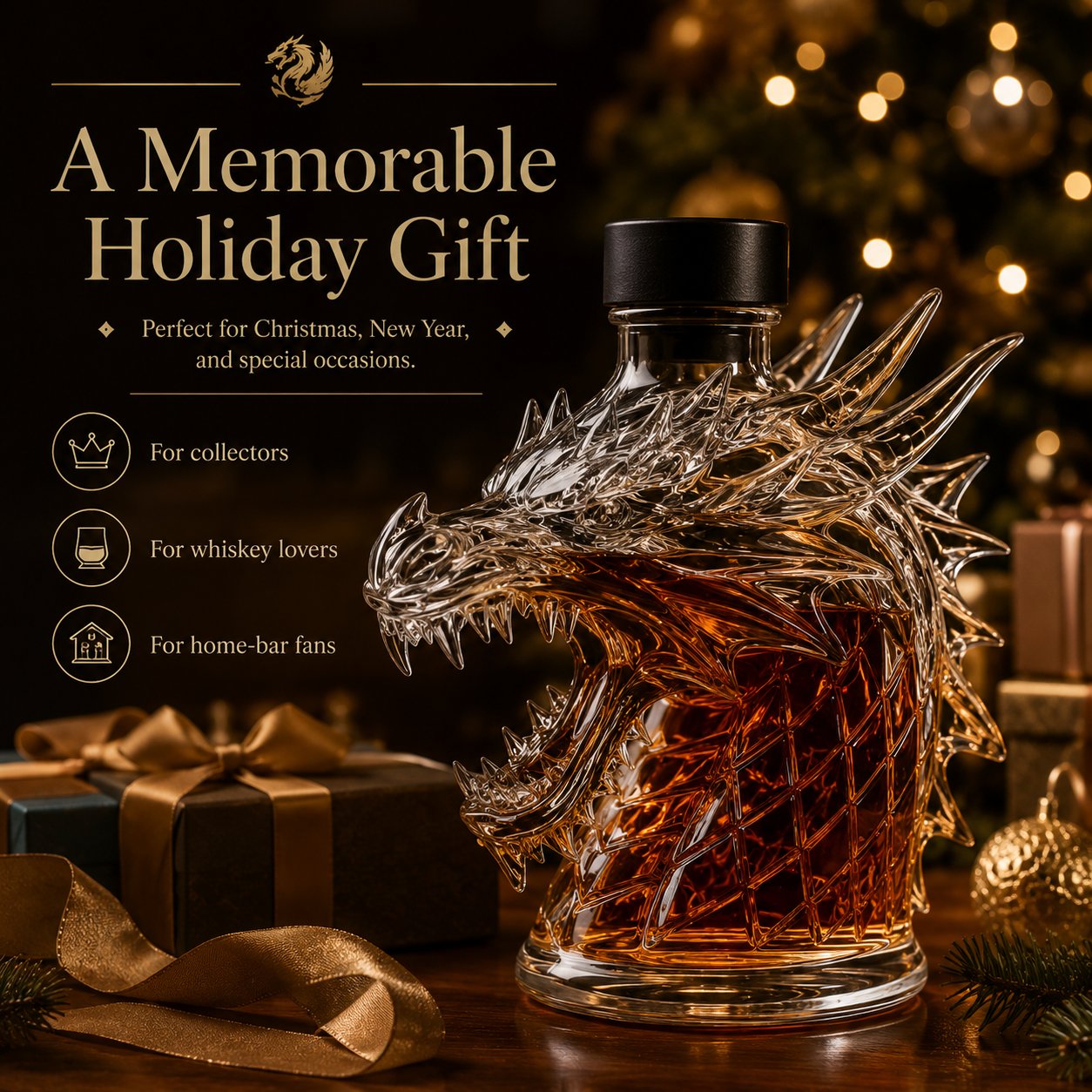 Dragon Head Whiskey Decanter🥃