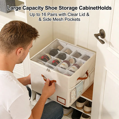 👟Large capacity shoe cabinet storage box